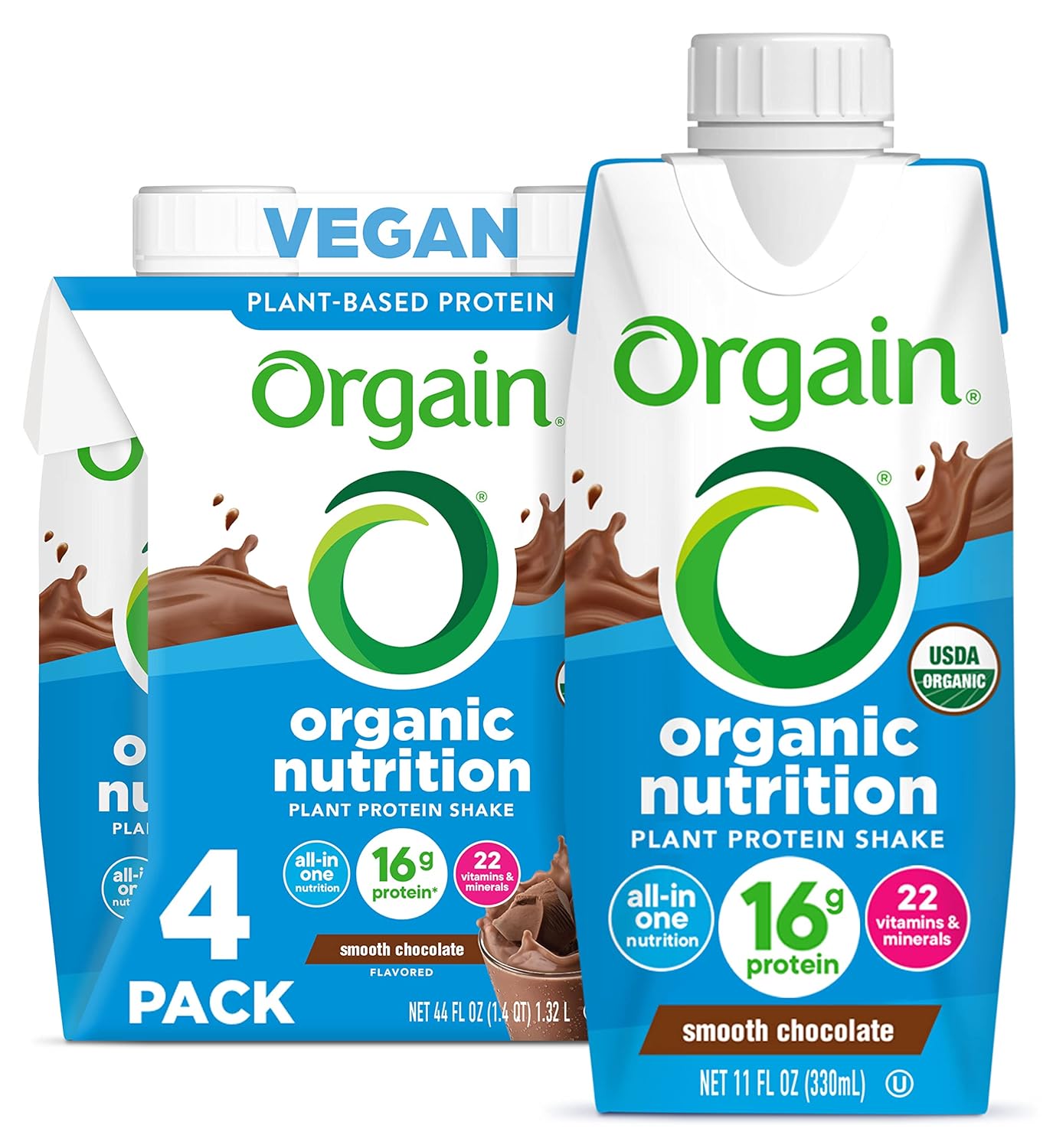 230527213731574_1 Orgain Organic Nutritional Vegan Protein Shake, Vanilla Bean - 16g Plant Based Protein, Meal Replacement, 21 Vitamins & Minerals, Gluten & Soy Free, 11 Fl Oz (Pack of 12) (Packaging May Vary) - Image 1